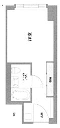 ステュディオ新大阪 ワンルームの間取図画像