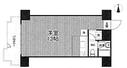 朝日プラザ高津3 ワンルームの間取図画像