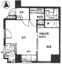 ライオンズマンション新大阪第2 1Kの間取図画像