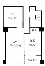 間取図画像 2LDK