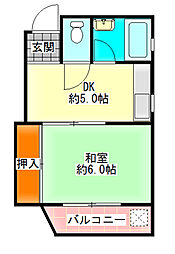 間取図画像 1DK