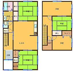 青い森鉄道 青森駅 3.8kmの賃貸一戸建て 2階5LDKの間取り