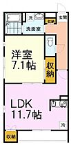 グランディール 201 ｜ 東京都小金井市梶野町5丁目8-28（賃貸アパート1LDK・2階・46.37㎡） その2