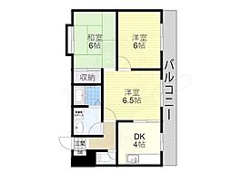エクシード西大津 1階3DKの間取り