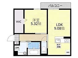 Elegrantia 1階1LDKの間取り
