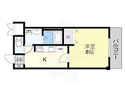 ティ・ア・モール 3階1Kの間取り