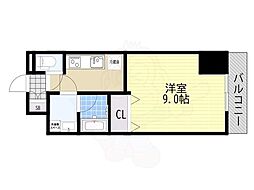 CITYSPIRE浜大津駅前 1Kの間取図画像