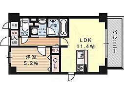 メゾン中沢 1LDKの間取図画像