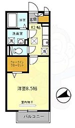 グランシャリオ 1Kの間取図画像