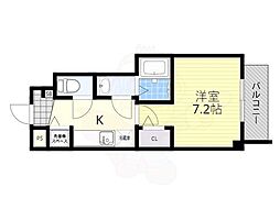 シダーコンフォール弐番館 1Kの間取図画像