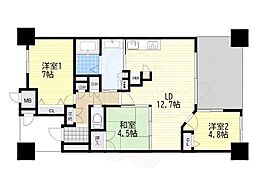 アメニティ南草津8 3LDKの間取図画像