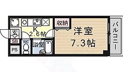 ひまわり壱番館 1Kの間取図画像