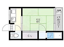 遠藤マンション 1DKの間取図画像