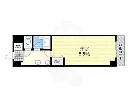 クローバーハイツ3 1Kの間取図画像