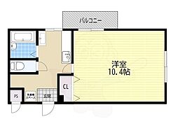 エクセレント中村1号 1Kの間取図画像