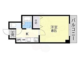 グッドライフ南草津 1Kの間取図画像