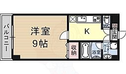 エンゼルプラザイースト1 1Kの間取図画像