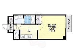 CITYSPIRE浜大津駅前 1Kの間取図画像