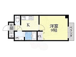 CITYSPIRE浜大津駅前 1Kの間取図画像