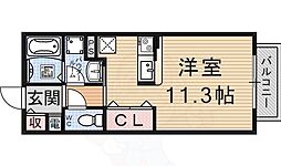 ハイツエイト4 1Kの間取図画像
