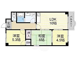 ガーデンスクエア瀬田 3LDKの間取図画像