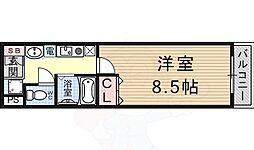 クレアトゥール21 1Kの間取図画像