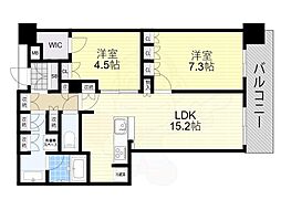 プレミスト大津ステーションレジデンス 2LDKの間取図画像