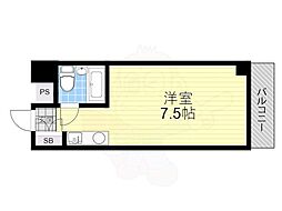 レイクフェスタ大津 ワンルームの間取図画像