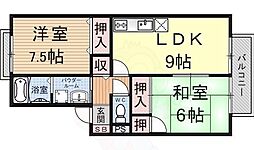 ガーディアンシャトー2 2LDKの間取図画像