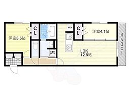 (新築仮称)D-room東矢倉 2LDKの間取図画像