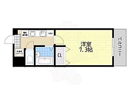 疋田マンション 1Kの間取図画像