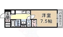 シェリール山崎 1Kの間取図画像