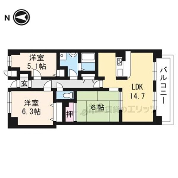 同じ建物の物件間取り写真 - ID:226064546000