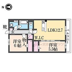 Ｐｌｕｍ　Ｏｗｌ　II 2階2LDKの間取り