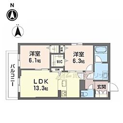 間取図画像 2LDK