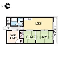 コーポ陽光 3LDKの間取図画像