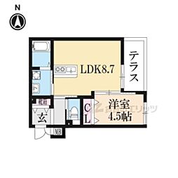 LEI大塚 1階1LDKの間取り