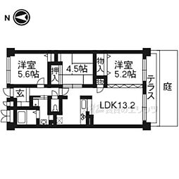 グランＫ’ｓ−ジオ 1階3LDKの間取り
