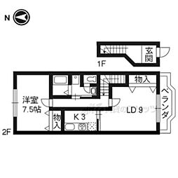 ス・ルポゼ 1LDKの間取図画像