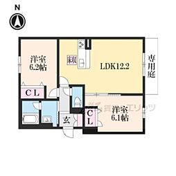 シャーメゾンレーヴ 2LDKの間取図画像