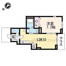 サンタ・ピーク 1LDKの間取図画像