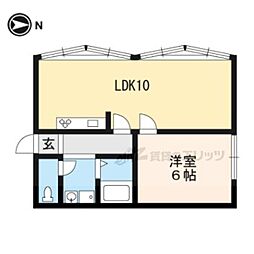 シャルム世光 1LDKの間取図画像