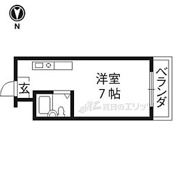 ル・マインハウス ワンルームの間取図画像