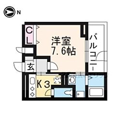 フェリーチェ 1Kの間取図画像