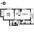 espoir八番館1階8.2万円