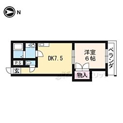 ビュープラザ 1DKの間取図画像