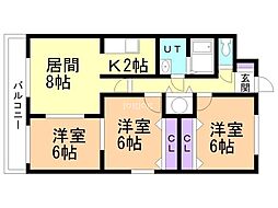 間取図画像 3LDK