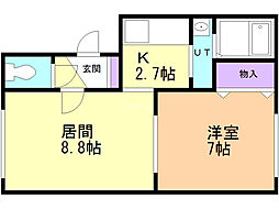 間取図画像 1LDK