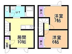 ハッピー北央B 1階/-