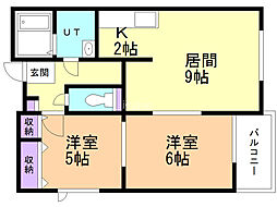 グローリハイツ幸 2階